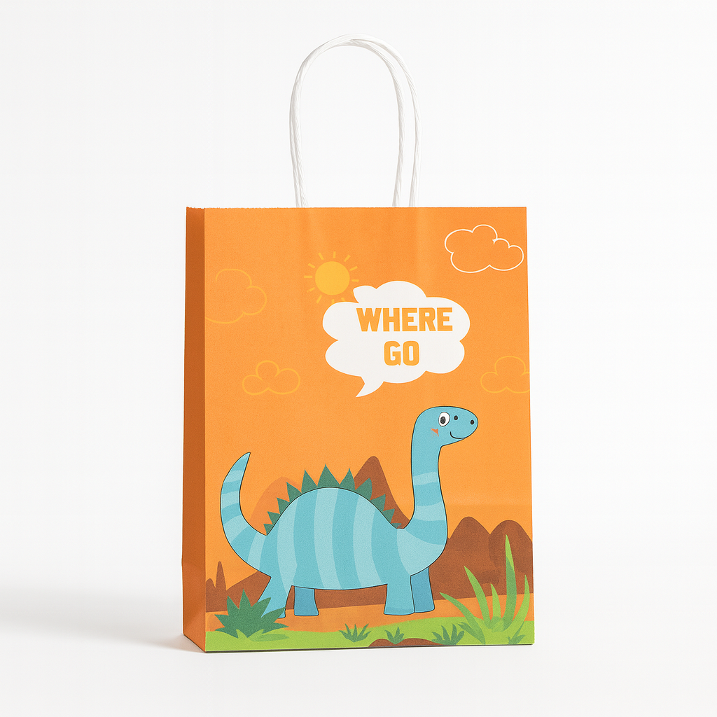BOLSA DE REGALO DINOSAURIOS MEDIANA