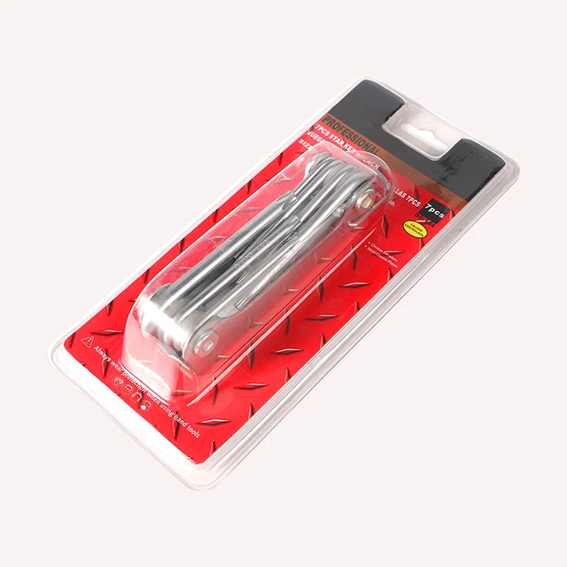 JUEGO DE LLAVES EXAGONALES TORX PLEGABLES