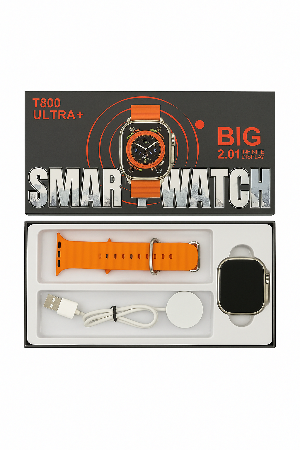 SMART WATCH T800 ULTRA + CORREA NEGRA