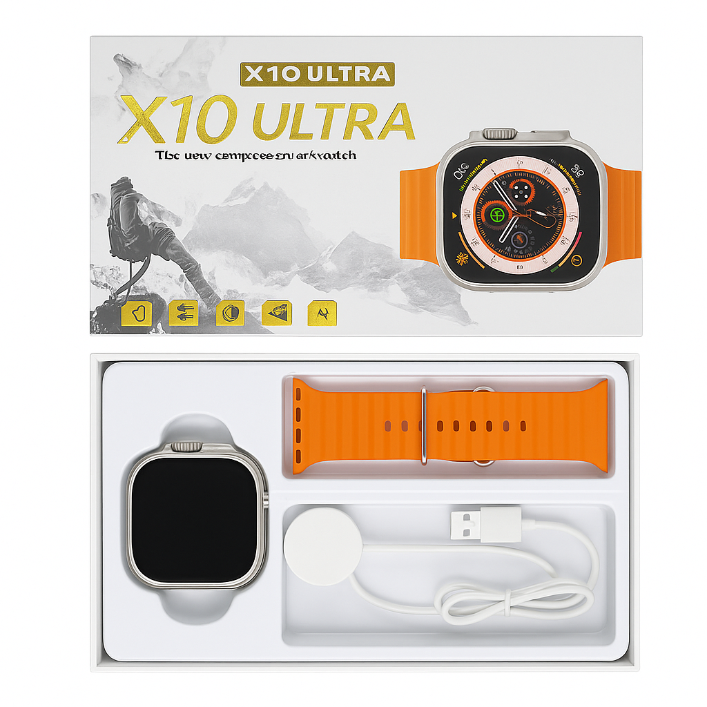 SMART WATCH X10 ULTRA + CORREA NEGRA