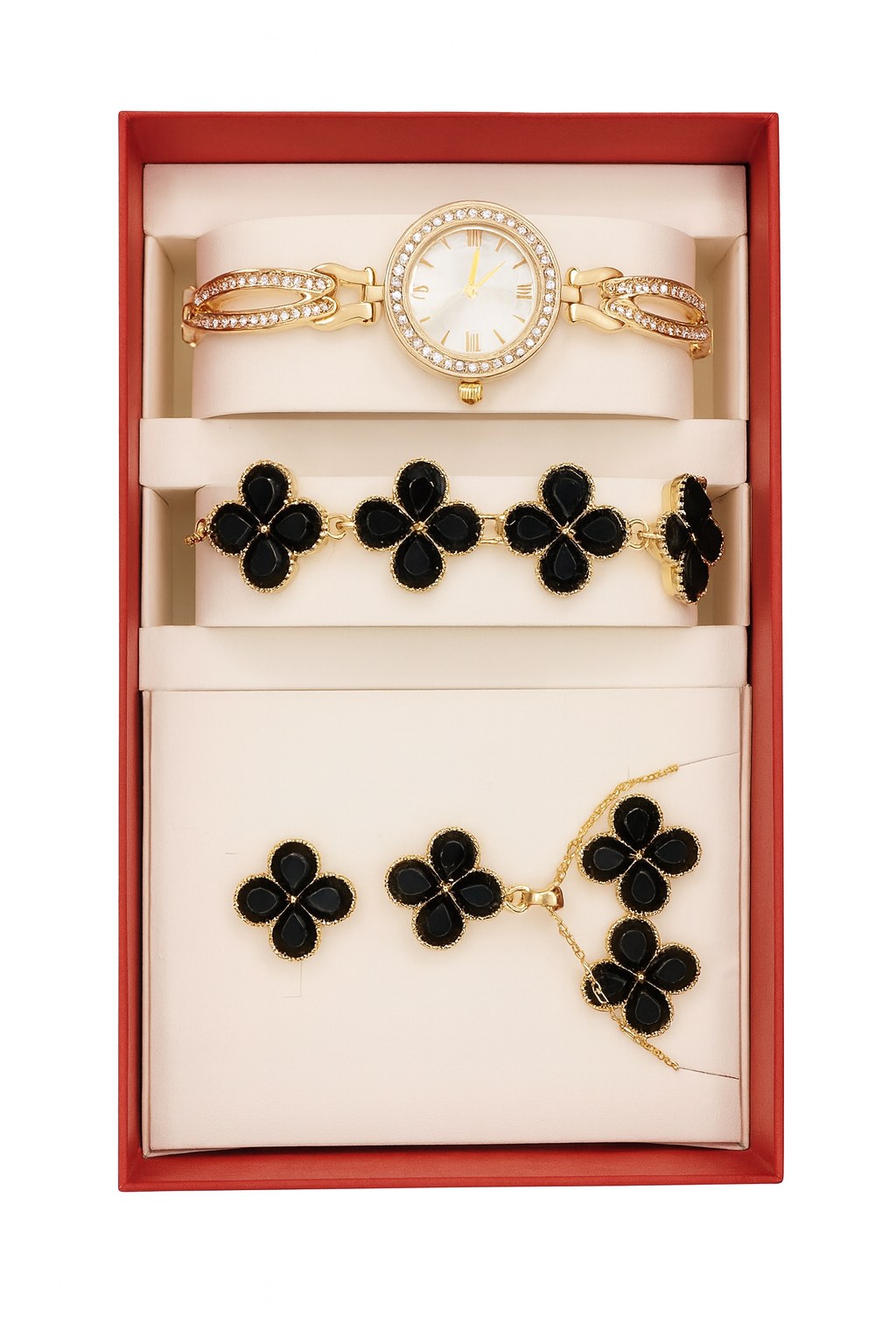 RELOJ PULSERA Y CADENA