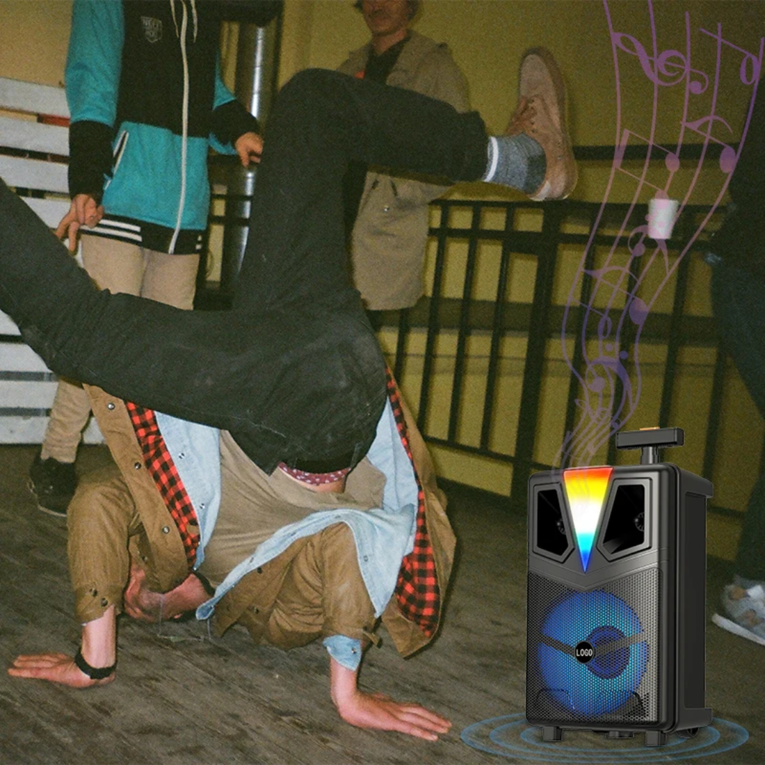 Bocina Bluetooth led